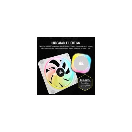 CORSAIR iCUE Link H100I RGB Vandkøler 1-pack Hvid 120 mm